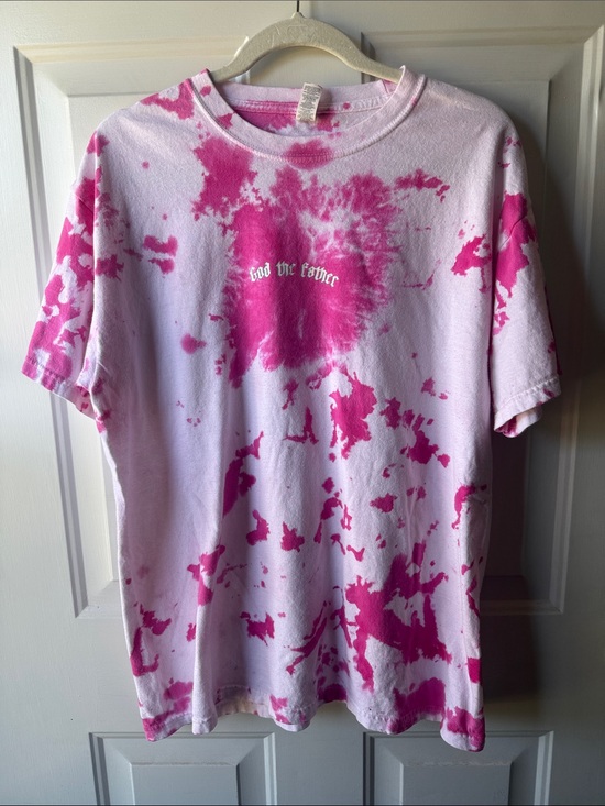 no brand Tops - Pink Tie-Dye Graphic Tee